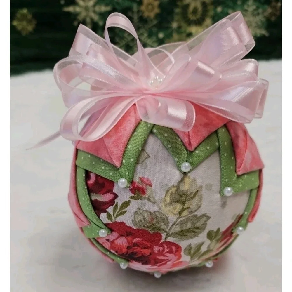 2‎ Handmade Pink Ornaments